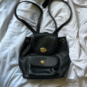 Coach Mini Turnlock Rucksack.